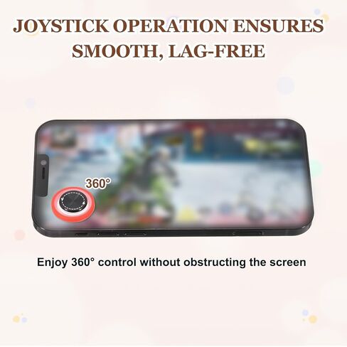 PATIKIL 2 Pcs Mobile Phone Game Joystick, Plating Spiral Game Control Touch Screen Joystick with Storage Box for Mobile Tablet Smart Phone, Blue in Saudi Arabia