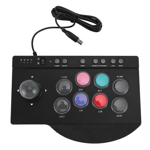 Diyeeni Arcades Joystick, Fighting Stick Controller with USB Port, Turbo and Macro Functions, Dual Mode, 8 Large Buttons & Rubber Handrest, for Android TV Box, Wins 7 8 10 in Saudi Arabia
