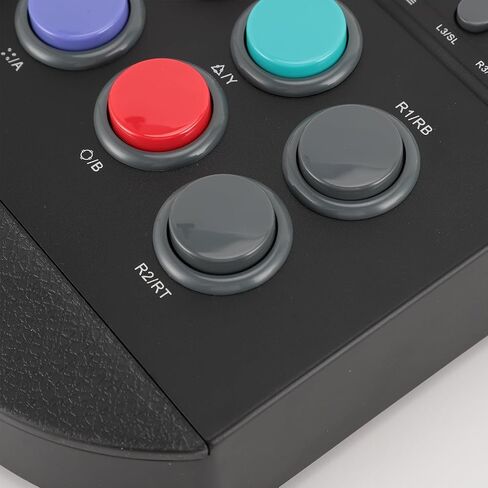 Diyeeni Arcades Joystick, Fighting Stick Controller with USB Port, Turbo and Macro Functions, Dual Mode, 8 Large Buttons & Rubber Handrest, for Android TV Box, Wins 7 8 10 in Saudi Arabia