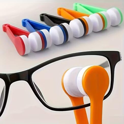 5PCS Color Eyeglass Brushes,a Handheld Small Eyeglass Cleaning Brush That Can Be Reused and Washed with Water,and is Not Likely to Damage The Surface of The Eyeglasses in Saudi Arabia