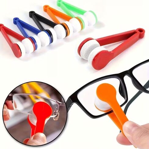 5PCS Color Eyeglass Brushes,a Handheld Small Eyeglass Cleaning Brush That Can Be Reused and Washed with Water,and is Not Likely to Damage The Surface of The Eyeglasses in Saudi Arabia