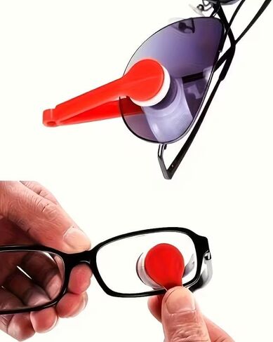 5PCS Color Eyeglass Brushes,a Handheld Small Eyeglass Cleaning Brush That Can Be Reused and Washed with Water,and is Not Likely to Damage The Surface of The Eyeglasses in Saudi Arabia