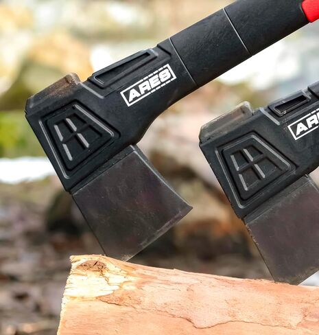 ARES 45005 - فأس تقطيع 18 بوصة - هيكل مقبض من الألياف الزجاجية خفيف الوزن - رأس شفرة من الفولاذ عالي الكربون - البستنة والمشي لمسافات طويلة والتطبيقات الخارجية/المغامرة in Kuwait