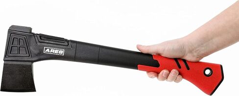 ARES 45005 - فأس تقطيع 18 بوصة - هيكل مقبض من الألياف الزجاجية خفيف الوزن - رأس شفرة من الفولاذ عالي الكربون - البستنة والمشي لمسافات طويلة والتطبيقات الخارجية/المغامرة in Kuwait
