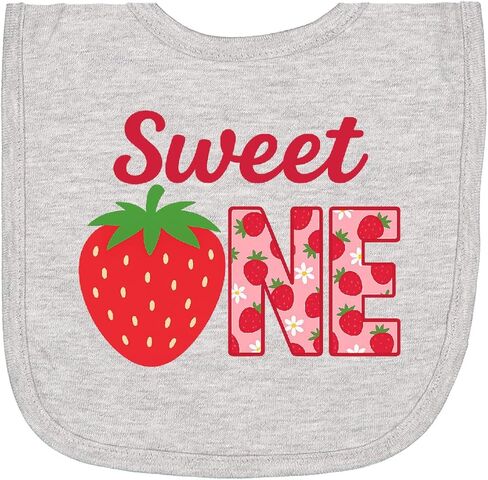inktastic Sweet 1 Strawberry Birthday Bib bib in Kuwait