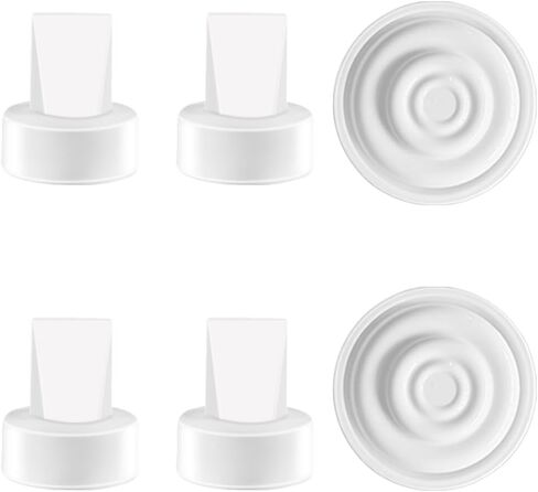 مجموعة أجزاء مضخة 10pcs ، 2pc حامي الخلفي 2pcs أنابيب 2pcs وصمامات Duckbill 4pcs ، أجزاء مضخة الثدي البديلة للأطياف S1/S2/9 Plus in Kuwait