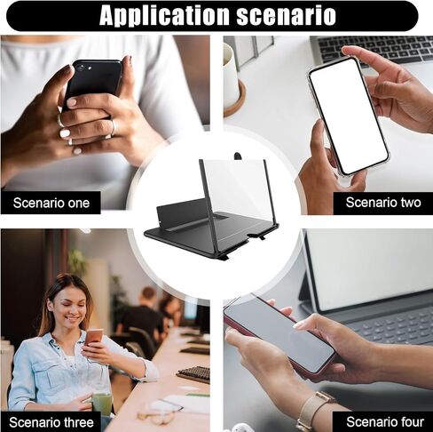 Portable Screen Magnifier - Lens Foldable HD | Smartphone and Tablet Screen Magnifier for Watching Movies, Reading, and Desk Entertainment at Home or Office in Saudi Arabia