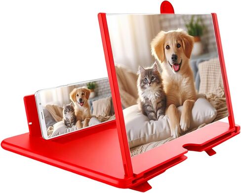Portable Screen Magnifier - Lens Foldable HD | Smartphone and Tablet Screen Magnifier for Watching Movies, Reading, and Desk Entertainment at Home or Office in Saudi Arabia