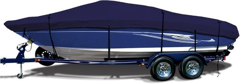 SavvyCraft Pro Bass Boat غطاء قارب قابل للقطر 17'6" x 88" أزرق داكن in Kuwait