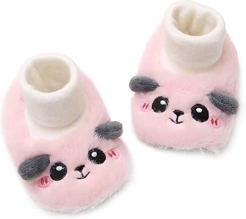 Unisex Baby Cotton Fleece Booties Newborn Boys Girls Plush Cotton Socks Soft Sole Warm Winter Infant Slippers Toddler Crib Shoes in Saudi Arabia