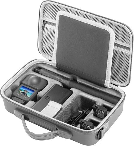 OSMO 360 Carrying Case ، PORABLE PU LEATHER CASE CASE COSTER COTTER BAG لـ DJI OSMO 360 Adventure Combo Camera Associory in Kuwait