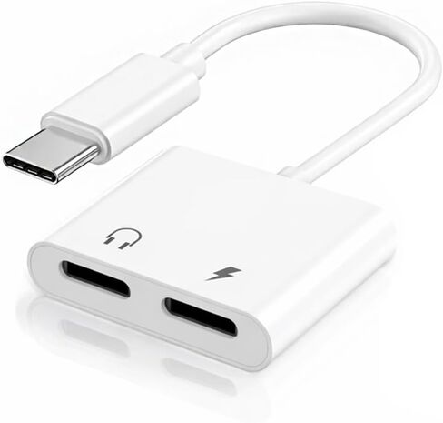 USB C to 3.5mm Headphone and Charger Adapter, Type C to Aux Jack Dongle Cable Adapter with PD Fast Charging for iPhone 15/16 Pro/Max/Plus, iPad, Samsung Galaxy S22/S23/S24 Ultra, Note 20 in Saudi Arabia