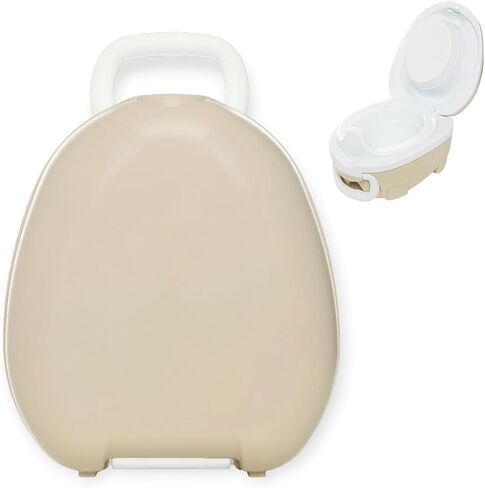 My Carry Potty - نونية السفر باللون البيج الطبيعي، مقعد مرحاض محمول للأطفال حائز على جوائز يمكن للأطفال اصطحابه إلى كل مكان in Saudi Arabia