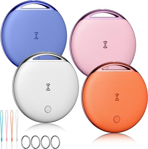 علامات تعقب الهواء-4 حزمة ، عمل ذكي عمل متوافق مع Apple Find My (iOS Only) ، Flugkers Pluetooth Tag Pitchers IP68 Backbroof Prooflible للمحفظة ، الأمتعة ، حقيبة الظهر ، الحيوانات الأليفة in Kuwait