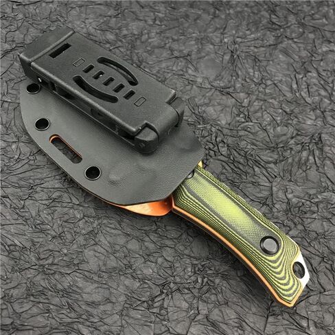 سكين هانت مخفي كانيون هنتر EDC ذو نصل ثابت 2.79 بوصة 8Cr13Mov نقطة إسقاط، مقابض G10، غمد كيديكس، هدية للرجال (مقبض G10) in Kuwait