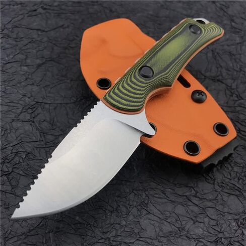 سكين هانت مخفي كانيون هنتر EDC ذو نصل ثابت 2.79 بوصة 8Cr13Mov نقطة إسقاط، مقابض G10، غمد كيديكس، هدية للرجال (مقبض G10) in Kuwait
