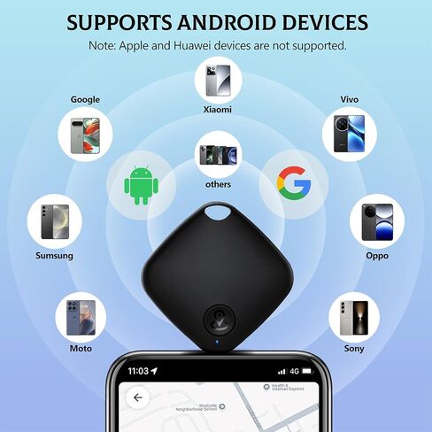 Air Tags-4 Pack Android【Google MFG Certified】, Air Tag for Android Item Finder Works with Google’s Find Hub, Air Tracker Device Locator, Smart Tag for Keys, Luggage, Bag, Suitcases in Saudi Arabia