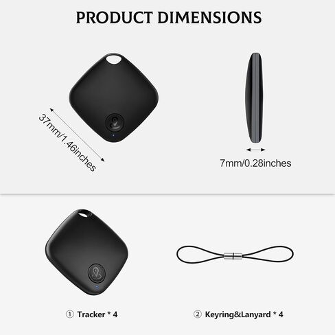 Air Tags-4 Pack Android【Google MFG Certified】, Air Tag for Android Item Finder Works with Google’s Find Hub, Air Tracker Device Locator, Smart Tag for Keys, Luggage, Bag, Suitcases in Saudi Arabia
