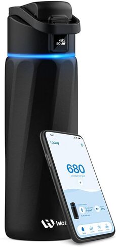 BOOST Smart Water Bottle with Reminder & Tracker, Double Wall Vacuum Insulated Bottles Stainless Steel, 32oz BPA-Free Wide Mouth for Gym, Office, School, Ideal Gift for Christmas, New Year in Kuwait