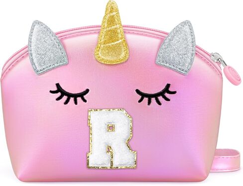 مجموعة مكياج YOOLIFE للأطفال الصغار - 9 قطع ألعاب مكياج غير سامة ومحفظة أولية، هدايا عيد ميلاد للأعمار 3 4 5 6 7 8 9 سنوات للفتيات من عمر يونيكورن هدايا للأطفال والبنات الصغار التظاهر بحرف مكياج A in Kuwait