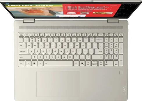 Lenovo Yoga 7 2-in-1 Laptop, 16" 2K LCD Touchscreen, AMD 8-Core Ryzen AI 7 350(>Intel i7-1355U), AI Copilot, 16GB LPDDR5X, 1TB SSD, WiFi 7, Backlit KB, Fingerprint, FHD Webcam, W/Stylus, Win 11 Home in Saudi Arabia