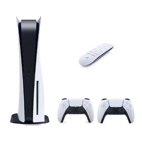 PS5 Disc Edition Gaming Console System Bundle – Includes: Extra PS5 Dualsense Controller and PS5 Media Remote – System Bundle, PS5 Controller, Accessories (Renewed) in Kuwait