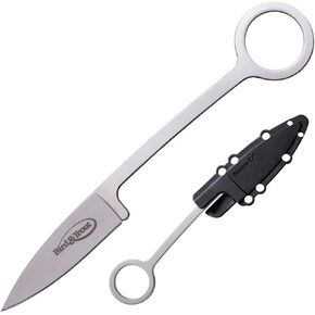 Cold Steel Bird & Trout 2.25" Compact Lightweight Durable Japanese AUS8A Stainless Steel Fixed Blade Drop Point Outdoor Hunting Tactical One-Piece Neck Knife w/Resistant Secure-Ex Sheath in Kuwait