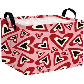 سلة عيد الحب لطيف القلب للهدايا سلة تخزين فارغة للطفل والطفل ديكور (القلب الوردي) in Kuwait