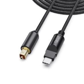 كابل صوت بصري Cubilux USB C إلى TOSLINK، سلك Aux رقمي أحادي الاتجاه من النوع C إلى SPDIF، جهاز إرسال S/PDIF للكمبيوتر/الكمبيوتر المحمول/كمبيوتر MacBook (5.1 صوت محيطي) وPS5 (ستيريو)، 6.6 قدم in Kuwait