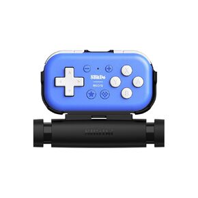 وحدة تحكم صغيرة بحجم الجيب 8Bitdo Micro Bluetooth Gamepad مع مشبك للهاتف المحمول للتبديل، Android، تدعم وضع لوحة المفاتيح (أزرق) in Kuwait
