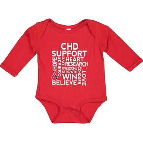 inktastic CHD Awareness Month Long Sleeve Creeper in Kuwait