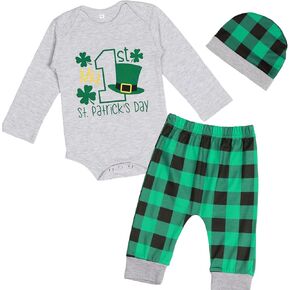 VAIZIQ Baby Boy 4th of July Outfit,Independence Day New Newborn My 1st 4th of July Long Sleeved Letter Top+pants+Hat 3Pcs Set in Kuwait