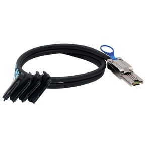 Mini SAS HD SFF-8088 26P to 4* SAS 8482 Server Cable – 6Gbps High Speed 26P to 4 Ports Data Transfer Cord, 28AWG Copper Wire (0.5M) in Saudi Arabia