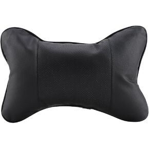 Restokki Ergonomic Car Seat Headrest Pillow for Ultimate Neck Support, Breathable Memory Foam Cushion Pad - Perfect for Long Drives, Office, and Home Use - Easy to Install & Carry - Black in Saudi Arabia