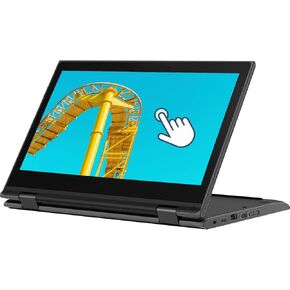 Lenovo Touchscreen Laptop 300e Chromebook Gen2، كمبيوتر Chromebook 11.6 بوصة 2 في 1، معالج Intel N4020، ذاكرة الوصول العشوائي 4 جيجابايت، 32 جيجابايت SSD، لوحة مفاتيح يابانية، نظام تشغيل Chrome (متجدد) in Kuwait