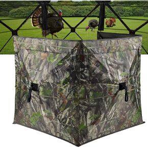 Hunting Blind for Turkey, 3-Panel See-Through Turkey Blind, Full 360° Visibility Pop Up Ground Blind in Kuwait