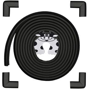 واقيات حواف وزوايا الأطفال، (حافة بطول 16.4 قدم + 4 زوايا) مصد للأثاث الآمن، واقي زوايا الطفل للموقد، الطاولة، الدرج، الخزانة، لاصق 3M، أبيض in Kuwait