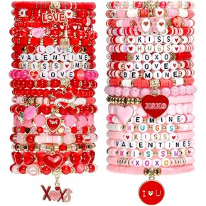 40 PCS Halloween Bracelets Braclets Set Set ، Stretch Charm Beads مع Boo Skull Pumpkin Spider Ghost ، أساور الصداقة الملونة القابلة للتكديس للنساء. in Kuwait