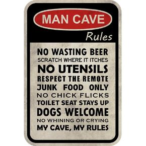 Man Cave Rules Sign in Saudi Arabia