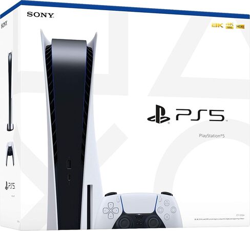 حزمة نظام وحدة تحكم الألعاب PS5 Disc Edition - تتضمن: وحدة تحكم PS5 Dualsense الإضافية وجهاز التحكم عن بعد للوسائط PS5 - حزمة النظام ووحدة تحكم PS5 والملحقات (متجددة) in Kuwait