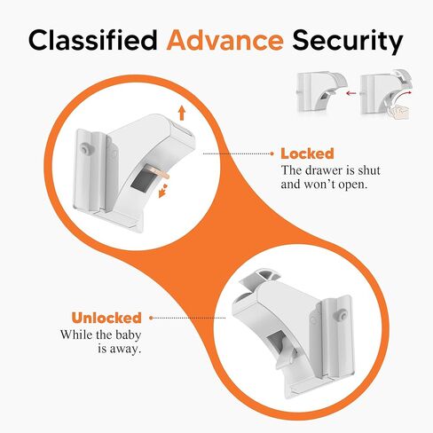 Magnetic Cabinet Locks Baby Proofing (20 Locks + 2 Keys) – Child Proof Cabinet Locks with Easy Adhesive Installation – Child Safety Locks for Kitchen, Cabinets & Drawers with Optional Screws in Saudi Arabia