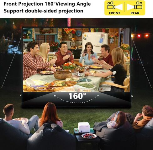 شاشة عرض قابلة للنفخ مقاس 11.5 قدمًا في الهواء الطلق - مادة PVC محكمة الغلق، مجهزة بمضخة هواء بقدرة 800 واط لحفلات الأفلام الليلية في الهواء الطلق، لا حاجة لتشغيل المنفاخ بشكل مستمر in Kuwait