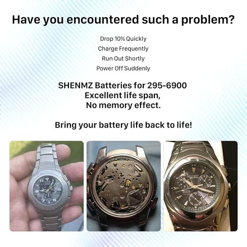 295-6900 Battery Replacement for Citizen Eco-Drive Watch - Compatible with Panasonic CTL920F & Citizen E210, E260, E270, E600, E610, E650, E660, E670 in Saudi Arabia
