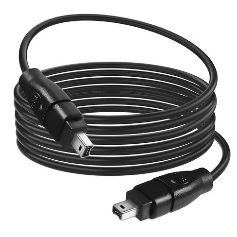 كابل FireWire 4 Pin إلى 4 Pin iLink DV Cable Firewire 400 IEEE 1394 سلك كابل DV عالي السرعة للأتمتة الصناعية وأجهزة Pro AV (1.8M/5.9FT) in Kuwait