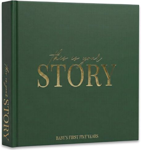 Baby Book Keepsake Baby Books to Record Baby's Milestones and Photos Memory Book for Newborn Girl or Newborn Boy, Gender Neutral, Scrapbook Album, First 5 Year Journal Includes Stickers & Keepsake Box in Saudi Arabia