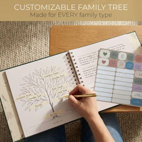 Baby Book Keepsake Baby Books to Record Baby's Milestones and Photos Memory Book for Newborn Girl or Newborn Boy, Gender Neutral, Scrapbook Album, First 5 Year Journal Includes Stickers & Keepsake Box in Saudi Arabia