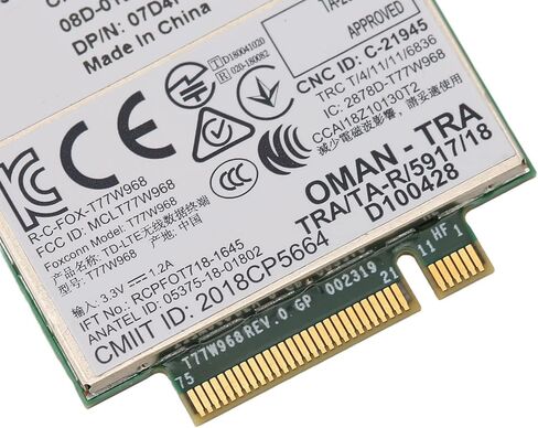بطاقة 3G، 4G، 5G تدعم/GLONASS/Beidou/Galileo، لمواصفات PCI Express M.2 3042 Type Key.B Slot، DW5821E 3G 4G 5G بطاقة الشبكة in Kuwait
