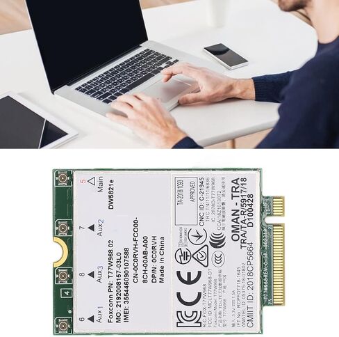 بطاقة 3G، 4G، 5G تدعم/GLONASS/Beidou/Galileo، لمواصفات PCI Express M.2 3042 Type Key.B Slot، DW5821E 3G 4G 5G بطاقة الشبكة in Kuwait
