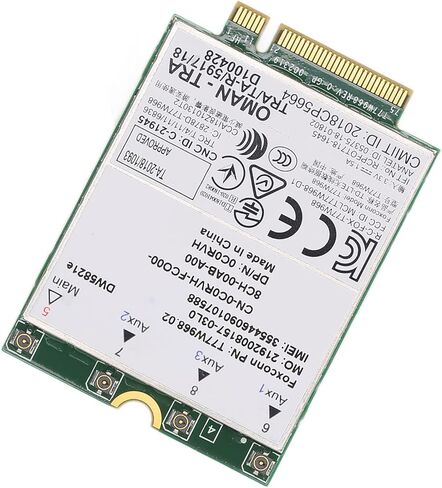 بطاقة 3G، 4G، 5G تدعم/GLONASS/Beidou/Galileo، لمواصفات PCI Express M.2 3042 Type Key.B Slot، DW5821E 3G 4G 5G بطاقة الشبكة in Kuwait