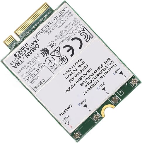 بطاقة 3G، 4G، 5G تدعم/GLONASS/Beidou/Galileo، لمواصفات PCI Express M.2 3042 Type Key.B Slot، DW5821E 3G 4G 5G بطاقة الشبكة in Kuwait